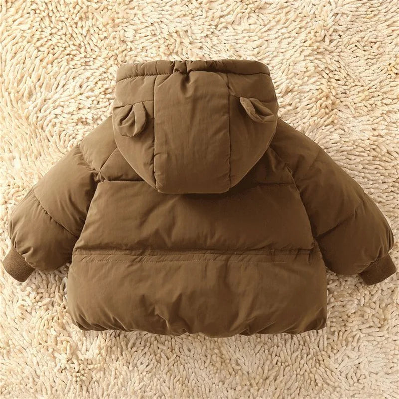 Warm Hooded Kids’ Winter Coat – Thick & Cozy