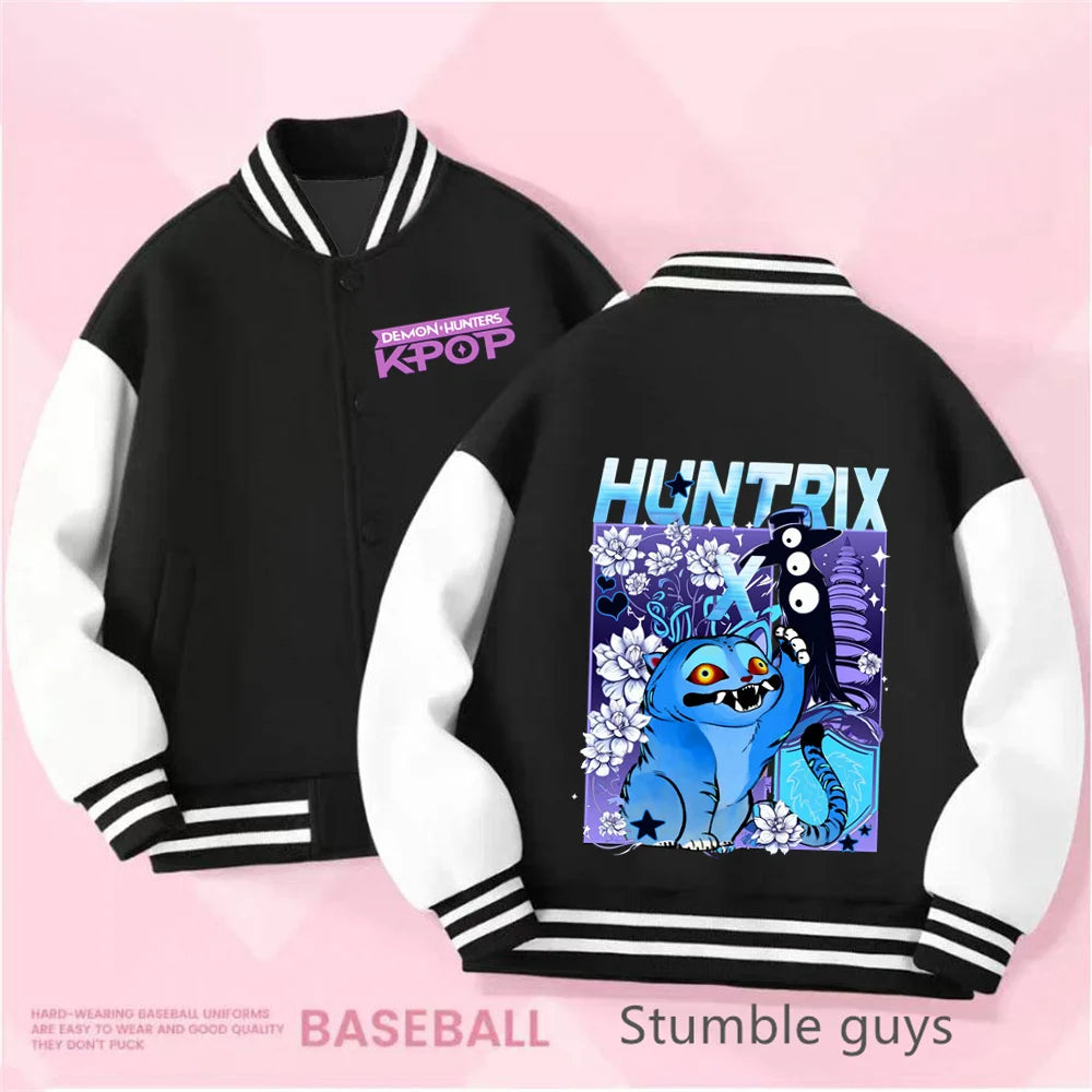 Kpop Demon Hunter Girls Coat – Trendy Kids Hoodie Jacket