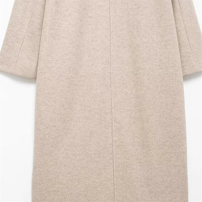 Autumn Chic Double-Breasted Lapel Coat