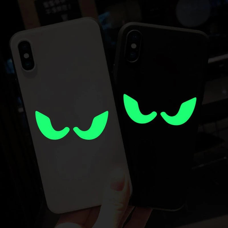 Glow-in-the-Dark Halloween Wall Decals: Spooky Eyes for Your Party!