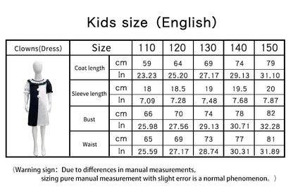 Scary Terrifier Costume – Kids’ Joker & Clown Cosplay Halloween Suit