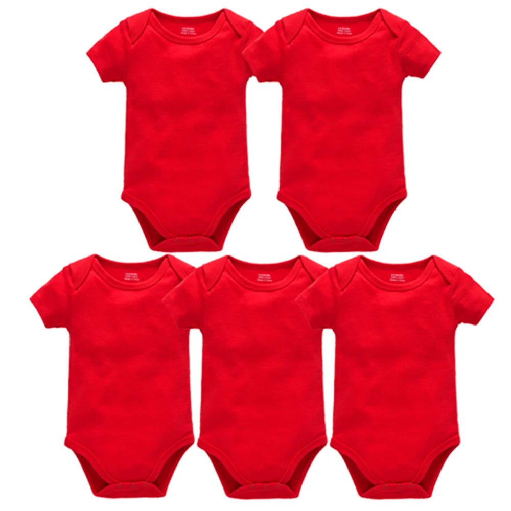 Short Sleeve Baby Bodysuit – Soft Cotton (0–24M)
