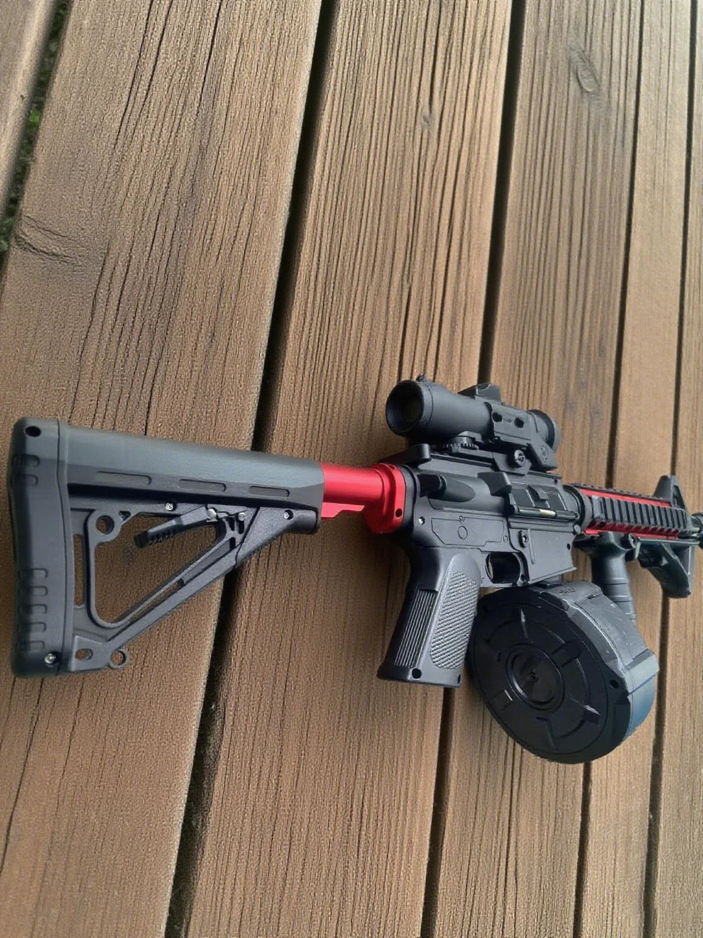 Ultra Shoppings upgraded M4/M416 gel ball blaster, automatic electric water bead toy gun for outdoor team games.