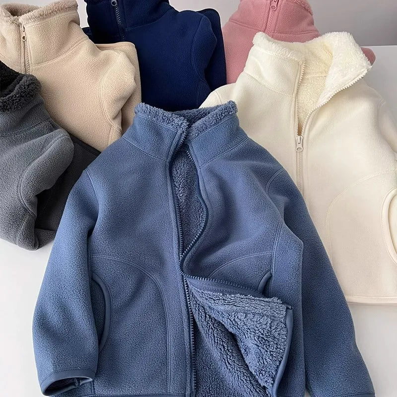 Thick Zipper Sweater for Boys & Girls – Cozy Style