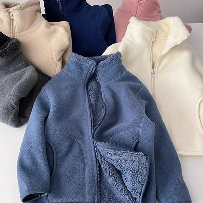 Thick Zipper Sweater for Boys & Girls – Cozy Style