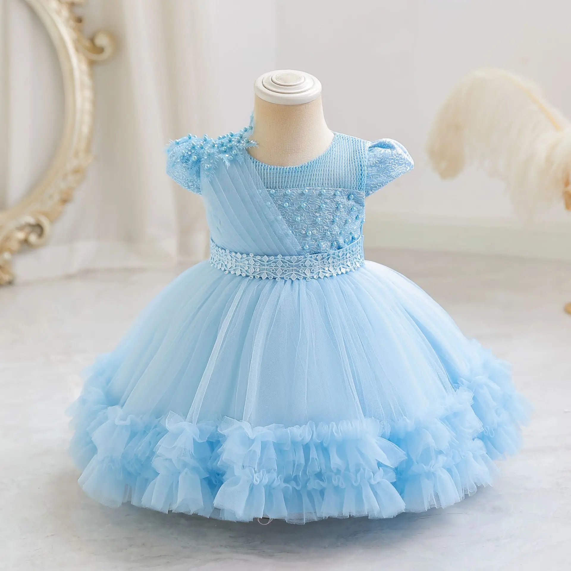 Baby Girl Birthday Dress – Princess Tulle Gown