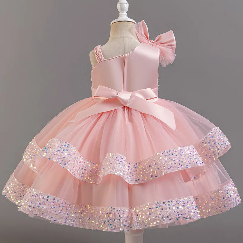 Infant Sleeveless Sequin Dress – Wedding Outfit