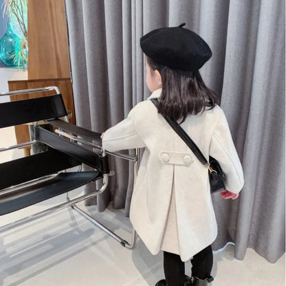 Warm Baby Girl Coat – Double-Breasted Winter Fashion