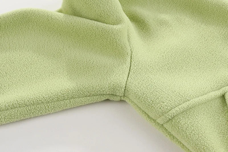 Children’s Thick Fleece Jacket – Zippered Casual Coat