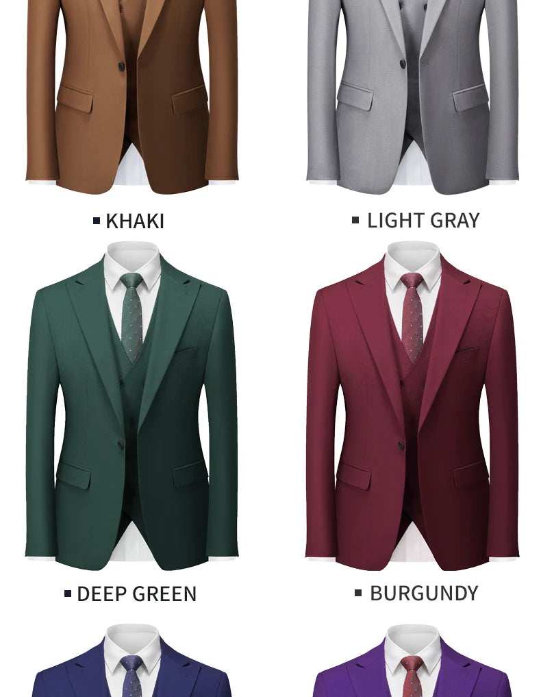 Groom & Business Wear – Italian Slim Gentleman Suit Blazer