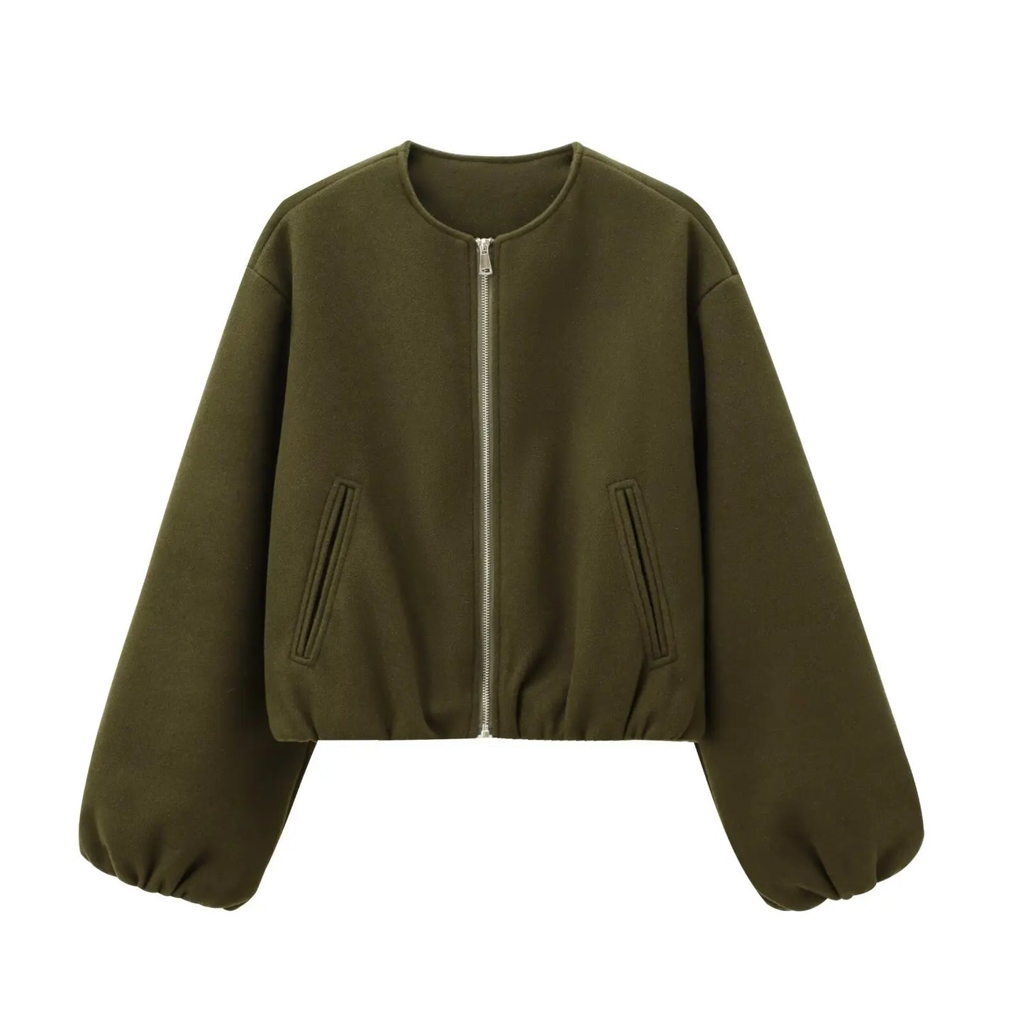 Retro Revival: Soft Bomber Jacket for Women