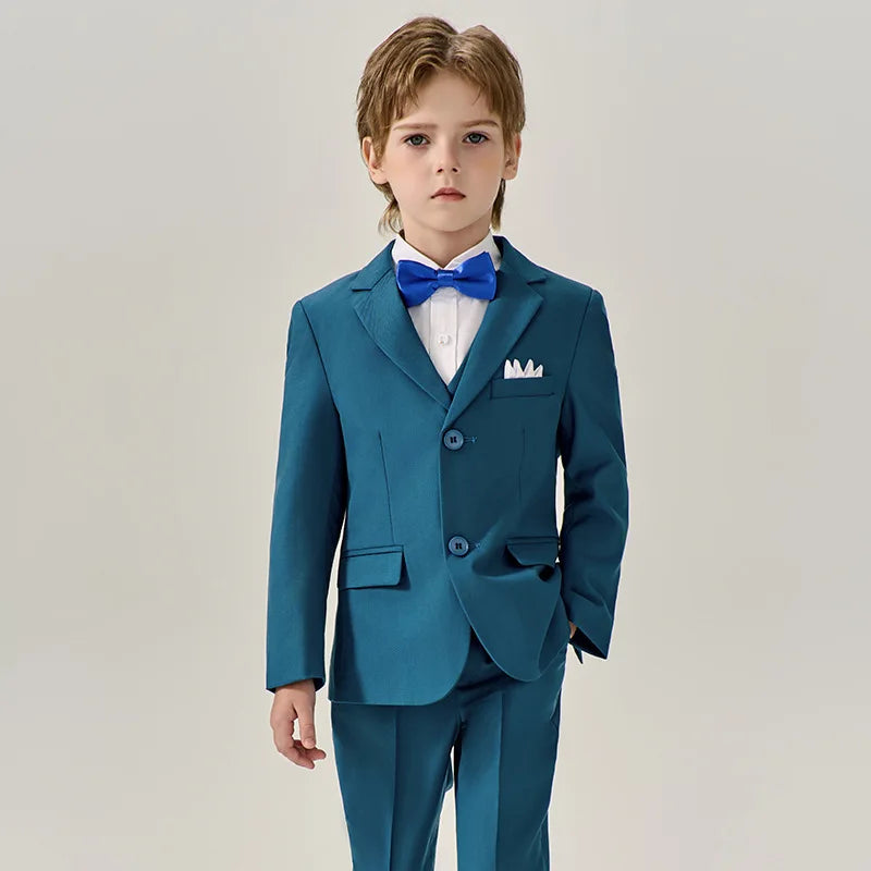 Boys’ Stylish Formal Wear – Green Blazer Set for Special Occasions