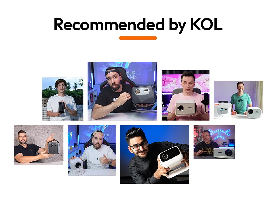 BYINTEK LOVE U4: 4K Smart Mini Projector for Wireless Home Cinema