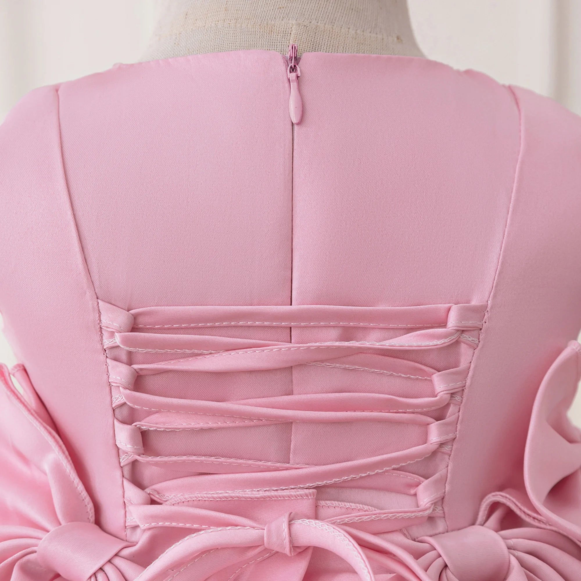 Pink Bow Baby Girl Dress – 1st Birthday & Party Outfit