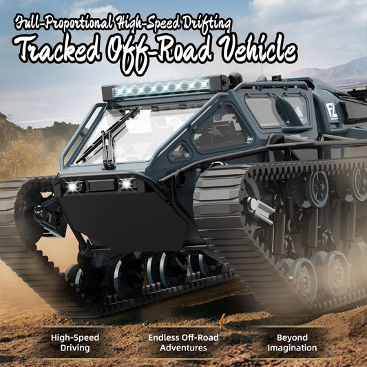 C8812 Full-Scale RC Tracked Tank – LED Lights & Off-Road Action