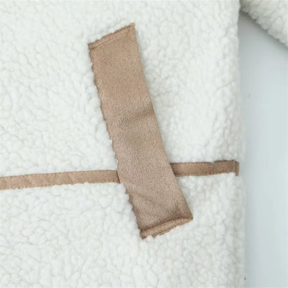 Women's Warm Long Sleeve Jacket with Zipper Pockets