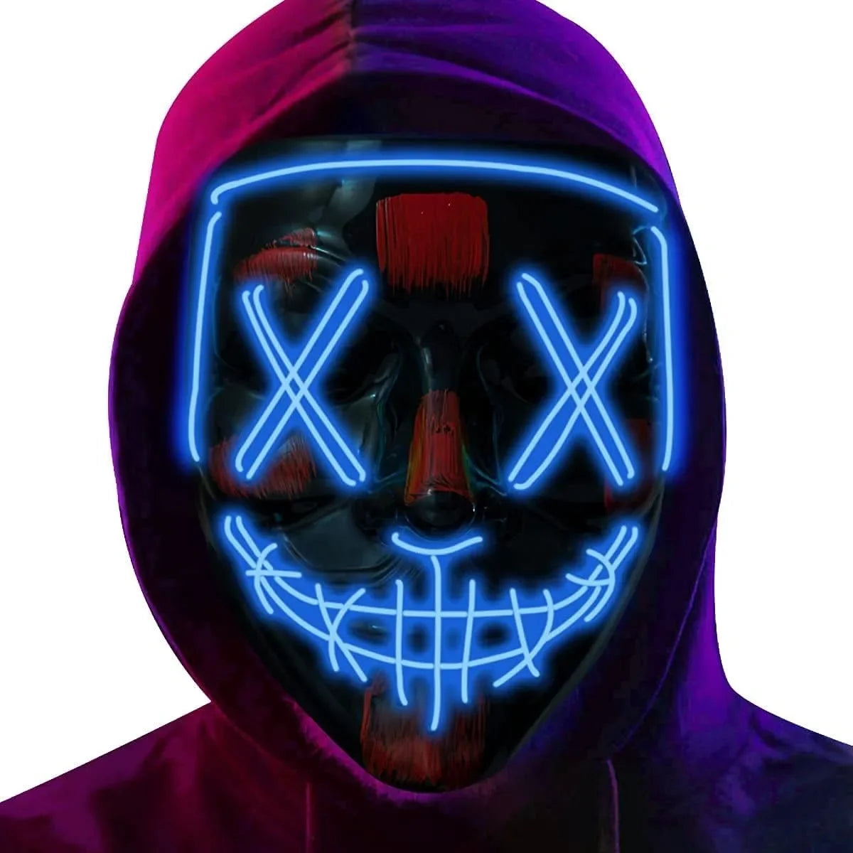 Halloween LED Mask – Poptrend Light-Up Scary Costume Accessory