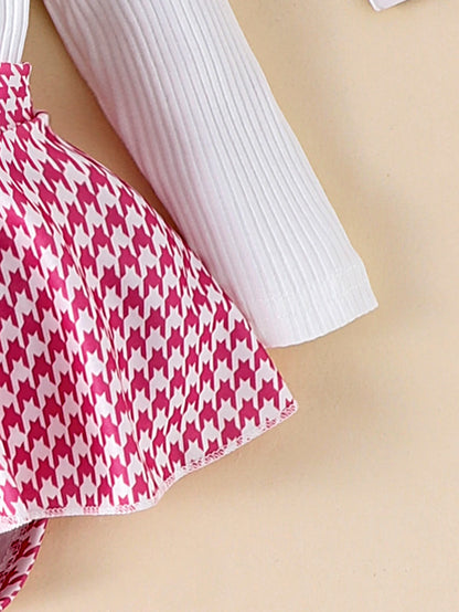 Sweet Baby Girl Fall Outfit 2Pcs Set