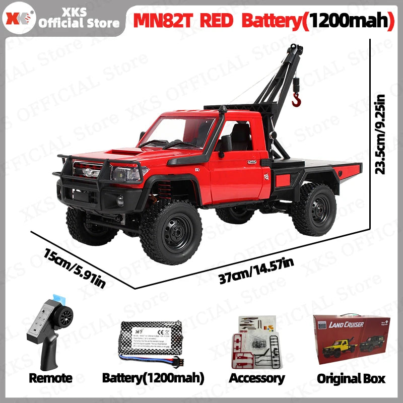 MN82T RC Truck – 1:12 Scale Off-Road Climbing Car for Christmas Gift