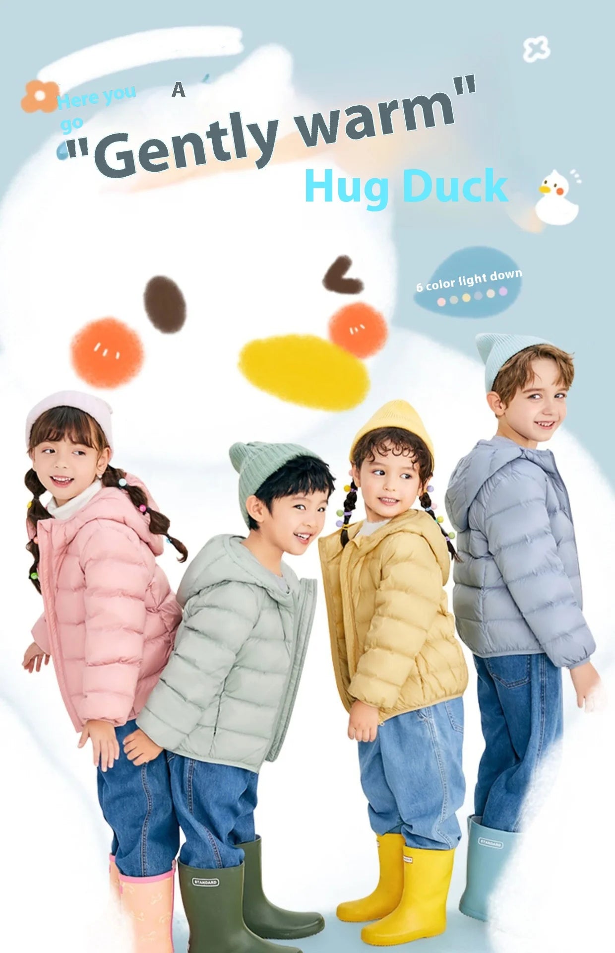 Kids’ Lightweight Duck Down Jacket – Fall & Winter