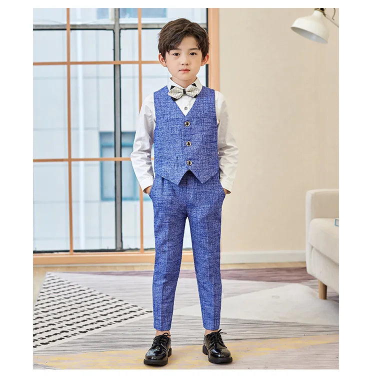 Children’s Formal Blazer Set – 5-Piece Tuxedo for Special Occasions