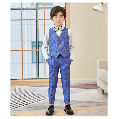 Children’s Formal Blazer Set – 5-Piece Tuxedo for Special Occasions