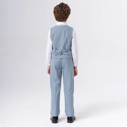 Boys’ Formal Suit Set – Spring/Summer Wedding Outfit (Ages 1–14)