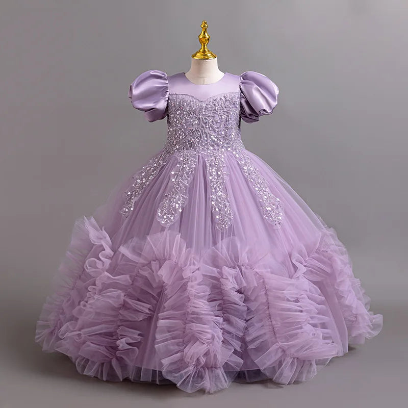 Beautiful Embroidered Dress for Girls 4–12 Years