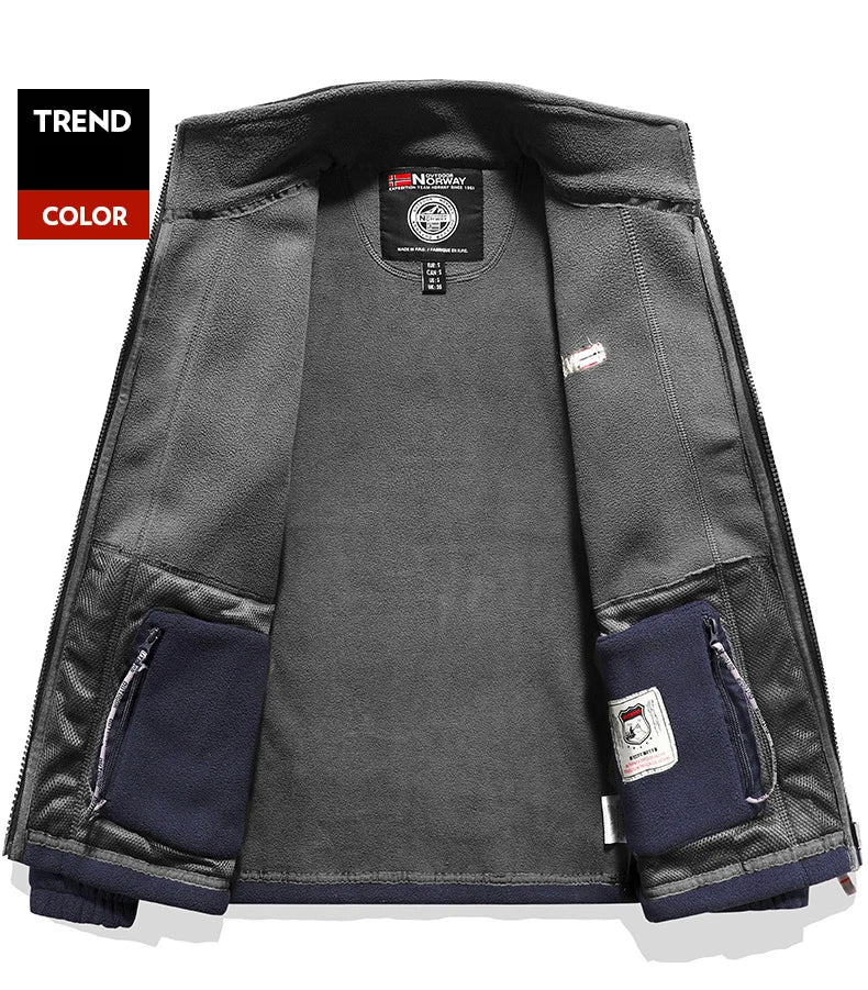 Thermal Polar Fleece Jacket – Men’s Military Outdoor Coat