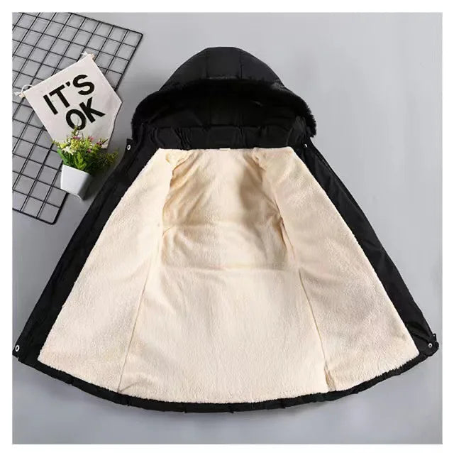 Kids’ Hooded Padded Coat – Thick & Cozy Winter Wear