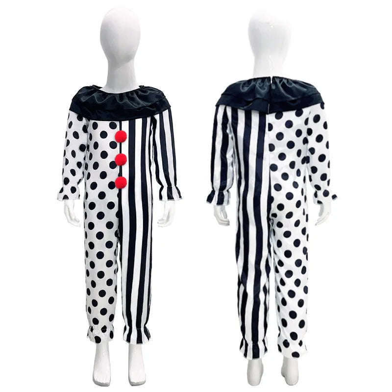 Scary Terrifier Costume – Kids’ Joker & Clown Cosplay Halloween Suit