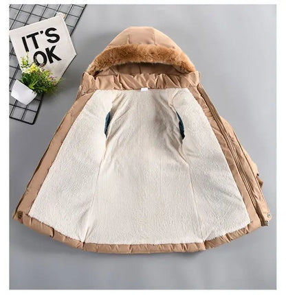 Kids’ Hooded Padded Coat – Thick & Cozy Winter Wear