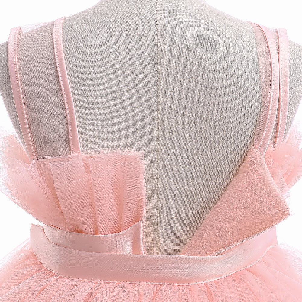 Elegant Girls Party Dress – Trailing Evening Gown