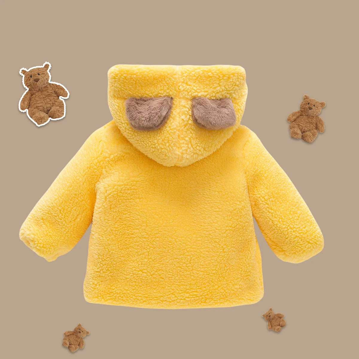 Baby Solid Color Fleece Jacket – Cozy Wear