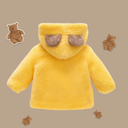 Baby Solid Color Fleece Jacket – Cozy Wear