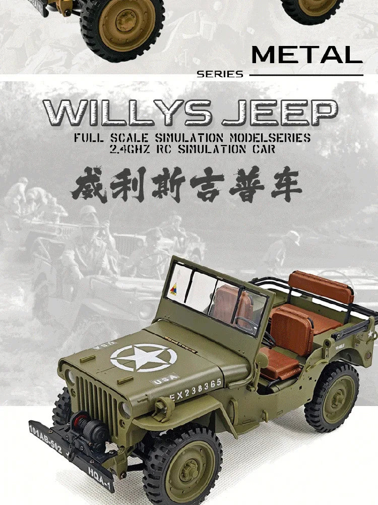 1:14 RC Military Car – HG4-58 4WD Electric Off-Road Model