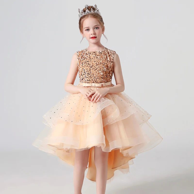 Wedding Dress – Sequin Lace Tuxedo for Girls