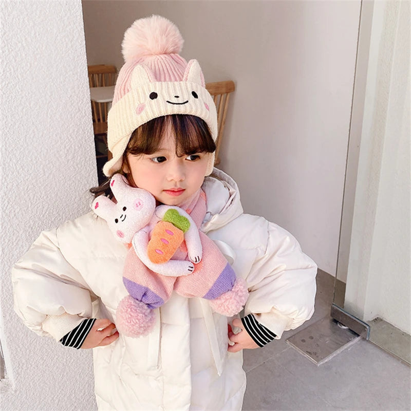 Warm Knit Bear Hat – Baby & Toddler Cap