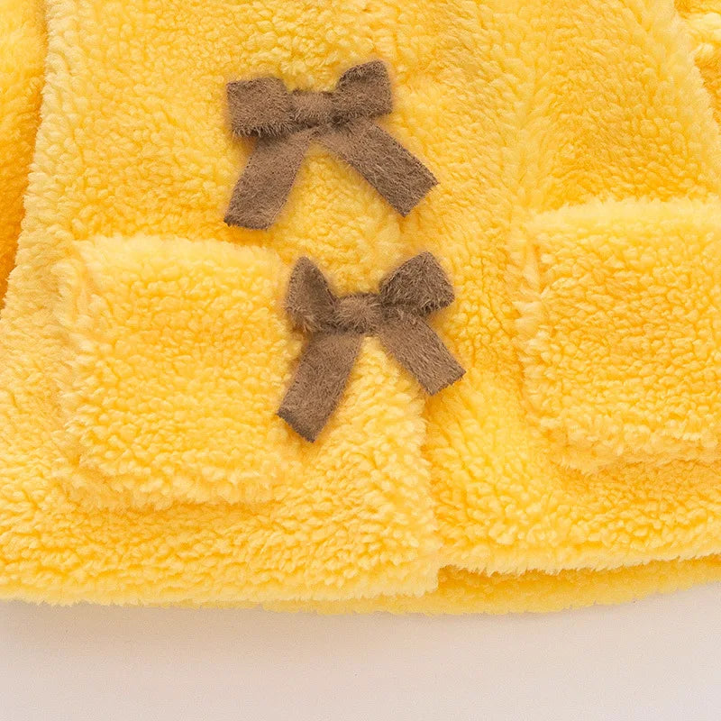 Baby Solid Color Fleece Jacket – Cozy Wear