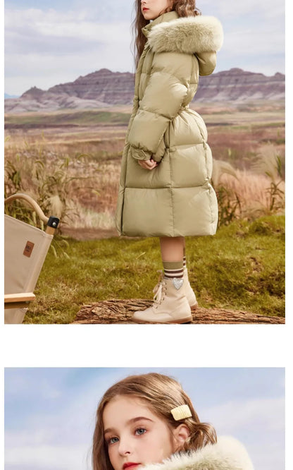 Kids’ Cotton Winter Coat – Hooded, Thick & Stylish for Girls