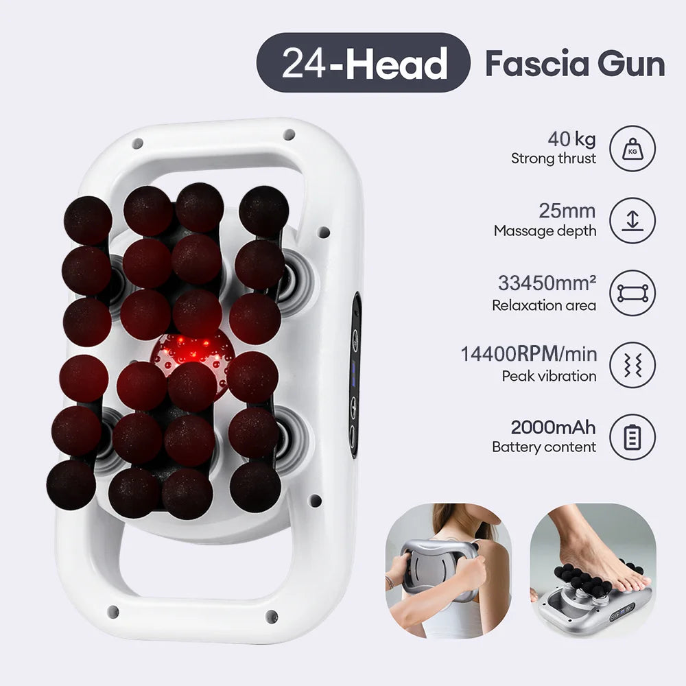 30-Level Pro Massage Gun: High-Frequency Full Body Fascia Tool - Ultra Shoppings