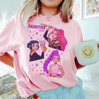 Anime Kpop Demon Hunters Kids T-Shirt – Casual Street Style Top