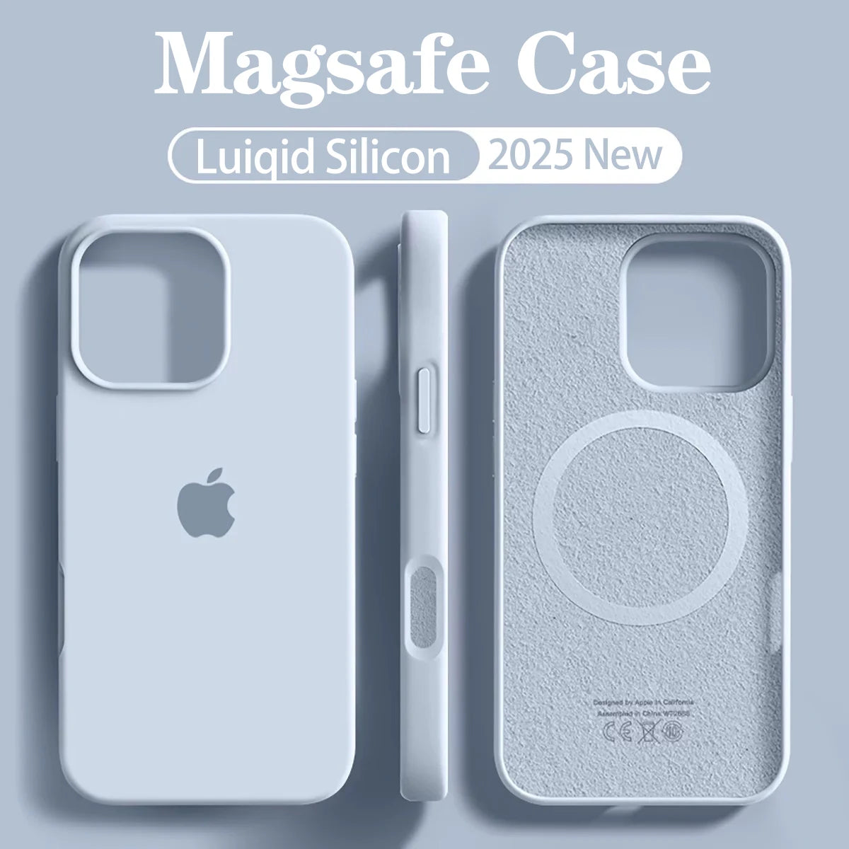 Original MagSafe Magnetic Liquid Silicone Soft Case for Apple - Premium Protection & Seamless Charging