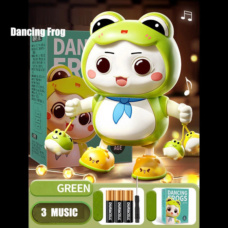 Dancing Frog Electronic Pet Toy – Light, Music & Crawling Fun for Kids!