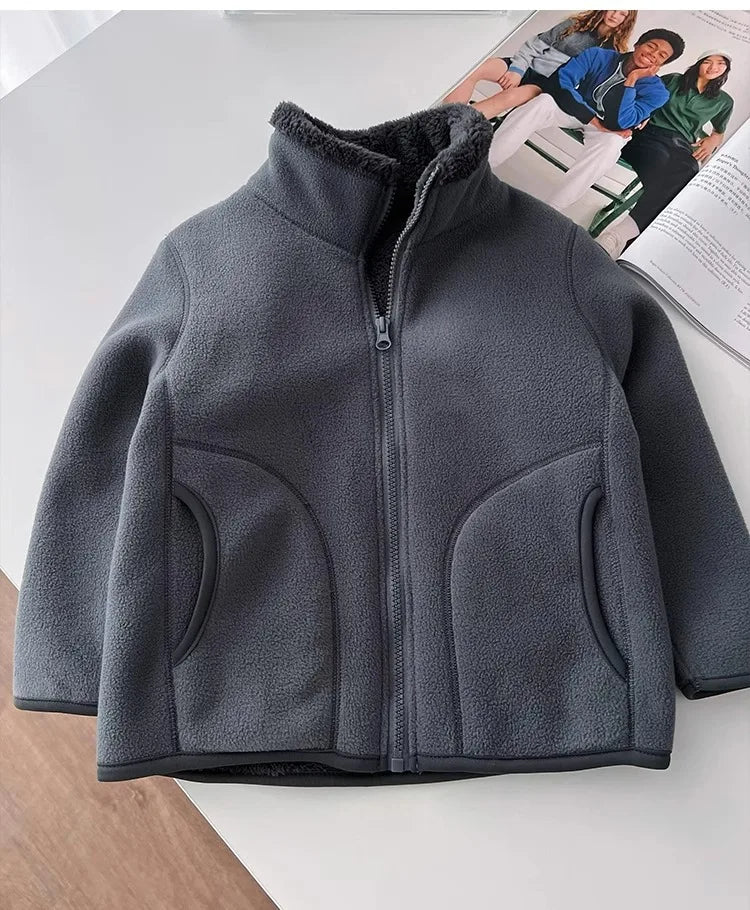 Thick Zipper Sweater for Boys & Girls – Cozy Style