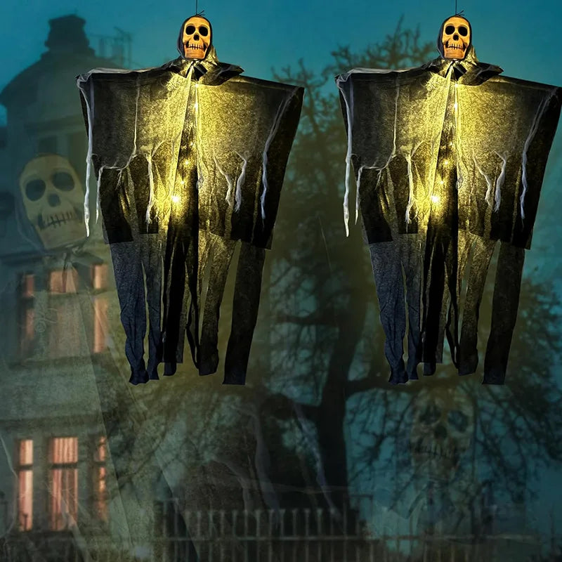 Skeleton Ghost Decoration – Halloween Glowing Hanging Prop (1 Piece)