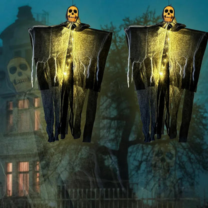 Skeleton Ghost Decoration – Halloween Glowing Hanging Prop (1 Piece)