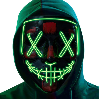 Halloween LED Mask – Poptrend Light-Up Scary Costume Accessory