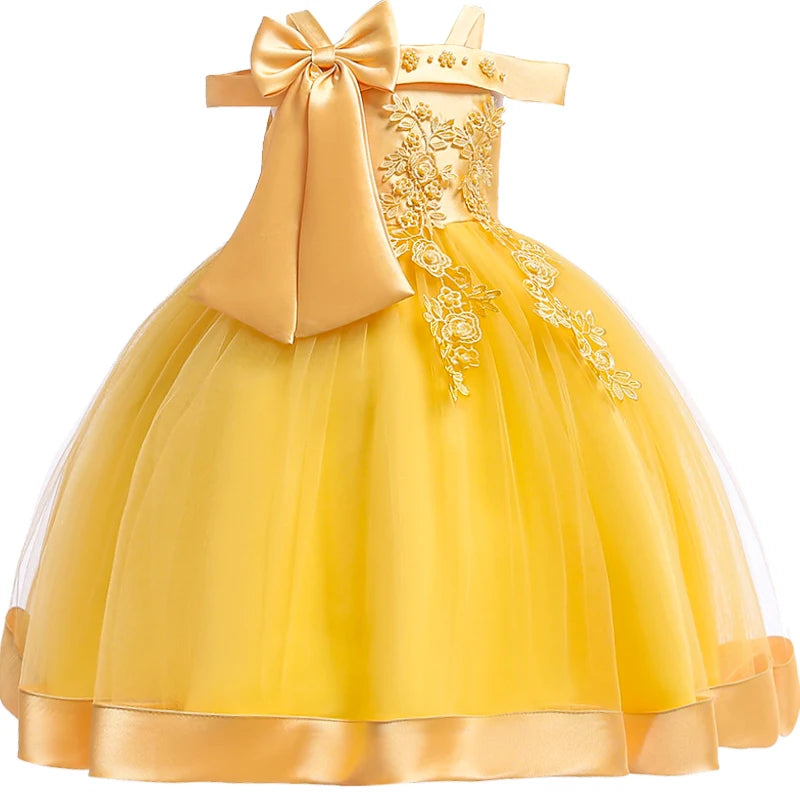 Elegant Christmas & Party Dress for Girls (3–10Y)