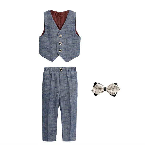 Teen Boys’ Formal Plaid Suit – Multi-Piece Elegant Outfit